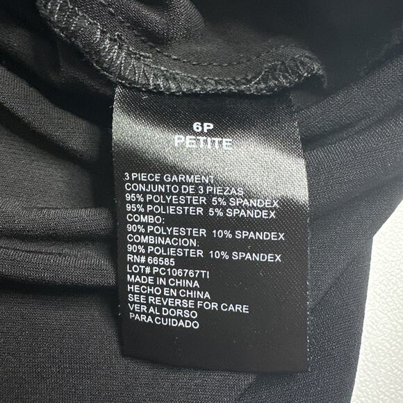 Perceptions Petite Y2K Black Zebra Python Animal Print Cami Tank Top Size 6P - Picture 6 of 6